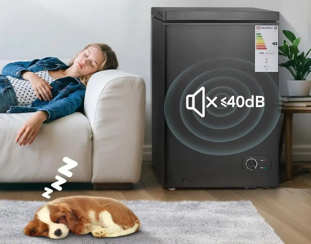 FOHERE Thermostat Chest Freezer 40 DB