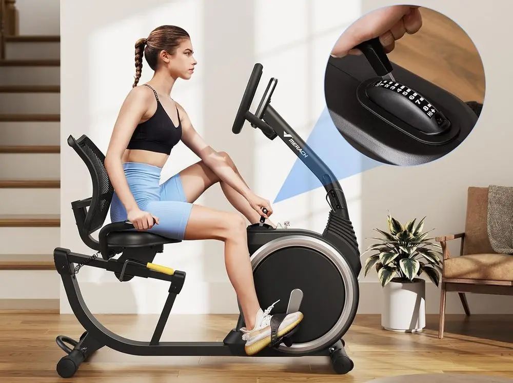 MERACH Recumbent Bike For Home Use Curve Style