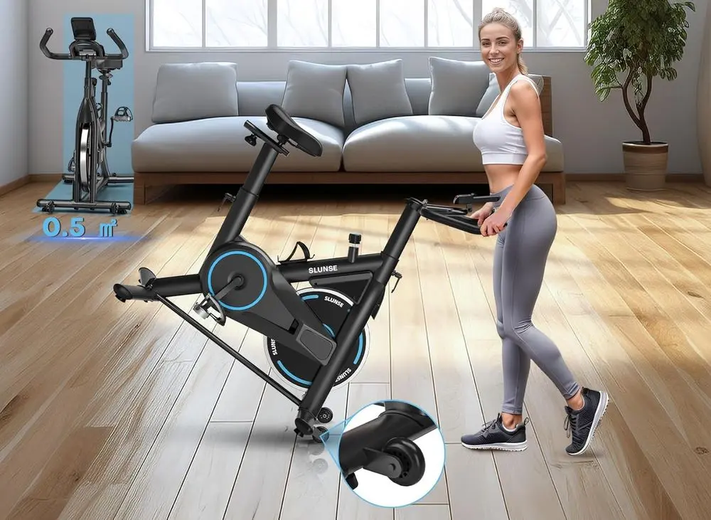 SLUNSE Cardio Spin Bike Lifted