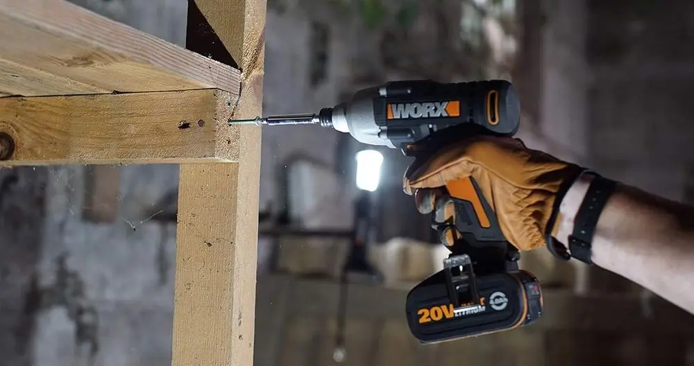 WORX Cordless Impact Driver On STUD