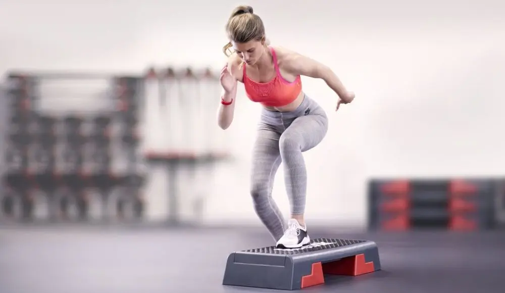 Aerobic Step Stool In Black & Red