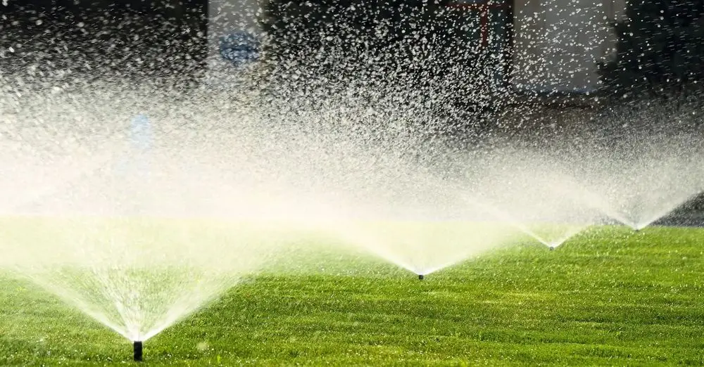 Automatic Sprinkler Timer At Work
