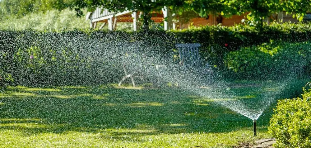 Wifi Enabled Sprinkler Controller On Grass