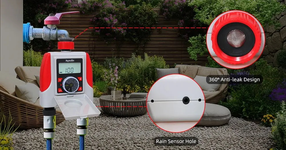 Aqualin Garden Irrigation System In Red