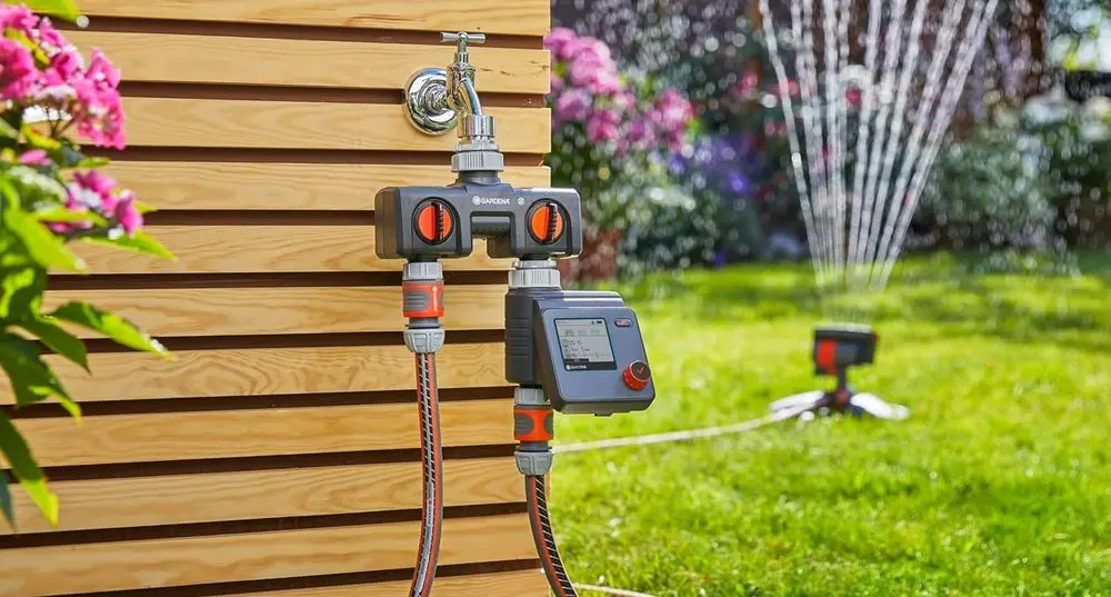Gardena Timer Watering System On Wall
