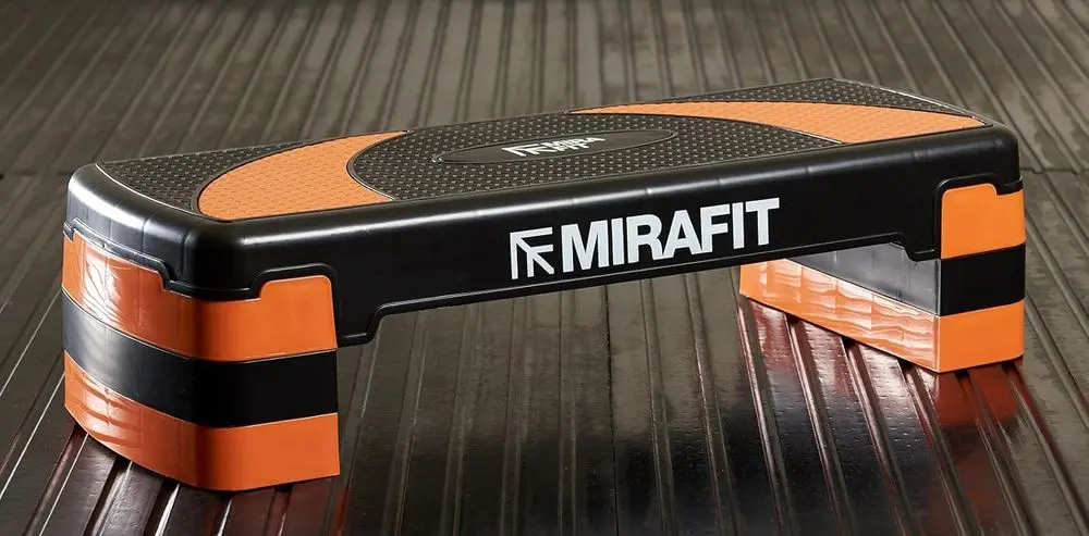 Mirafit x3 Aerobic Stepper Platform On Black Floor