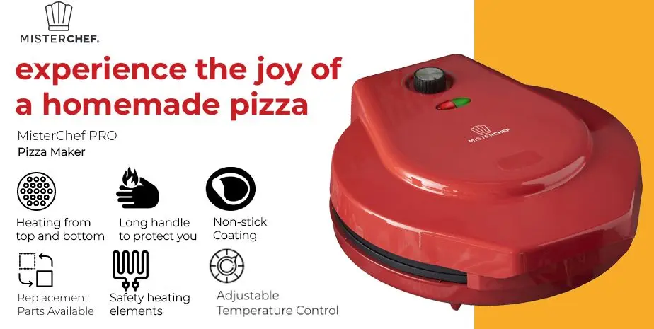 Non Stick MisterChef Electric Pizza Oven