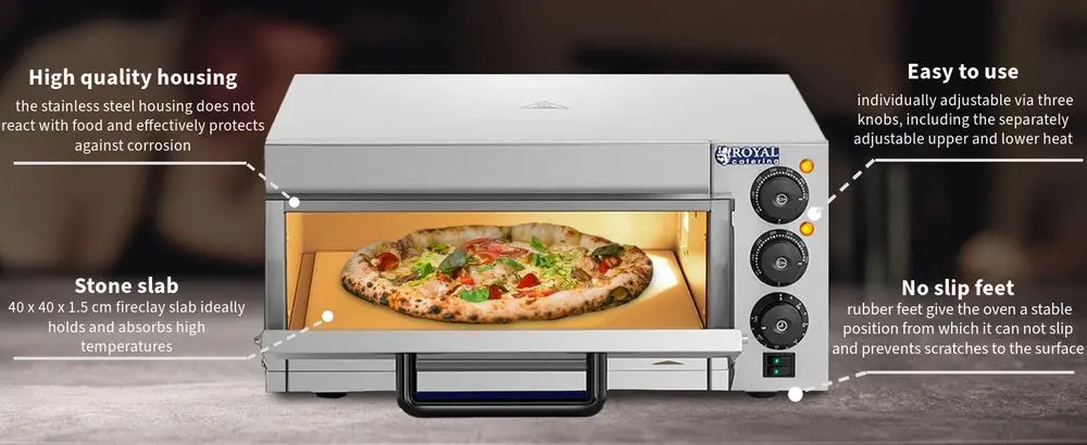 RC Electric Pizza Oven With 2kW