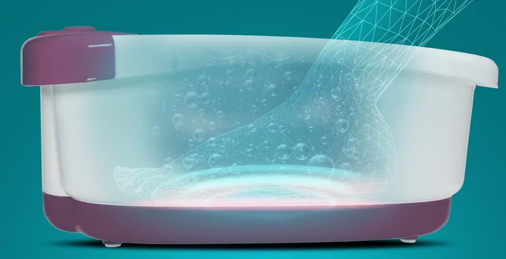 Foot Spa Bath With Grey Trim