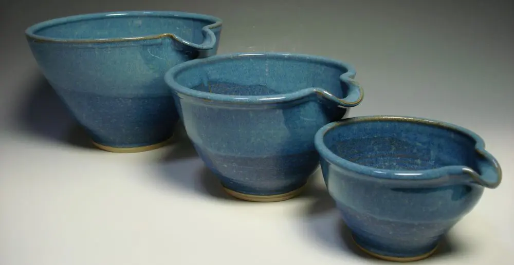 Three Nesting Ceramic Bowls