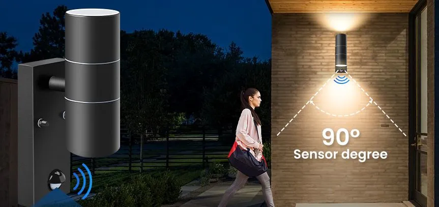 ALUSSO Sensor Wall Lights 90 Degrees