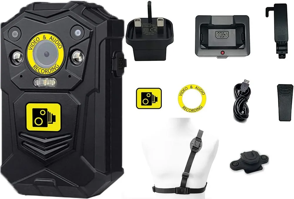 Brifield Night Vision Body Cam With Cables