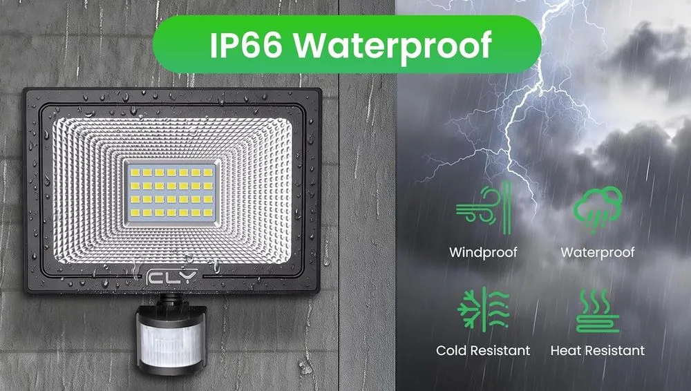 CLY Security 2100 Lumens Lights Waterproof