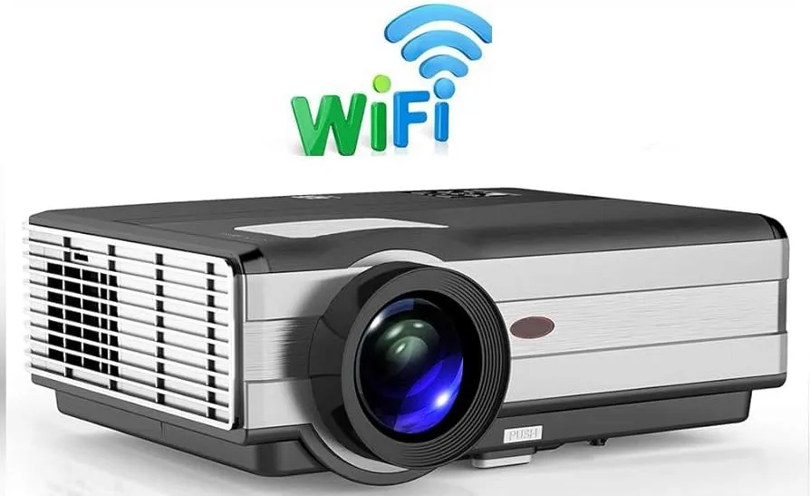 EUG WiFi LED Projector In Silver