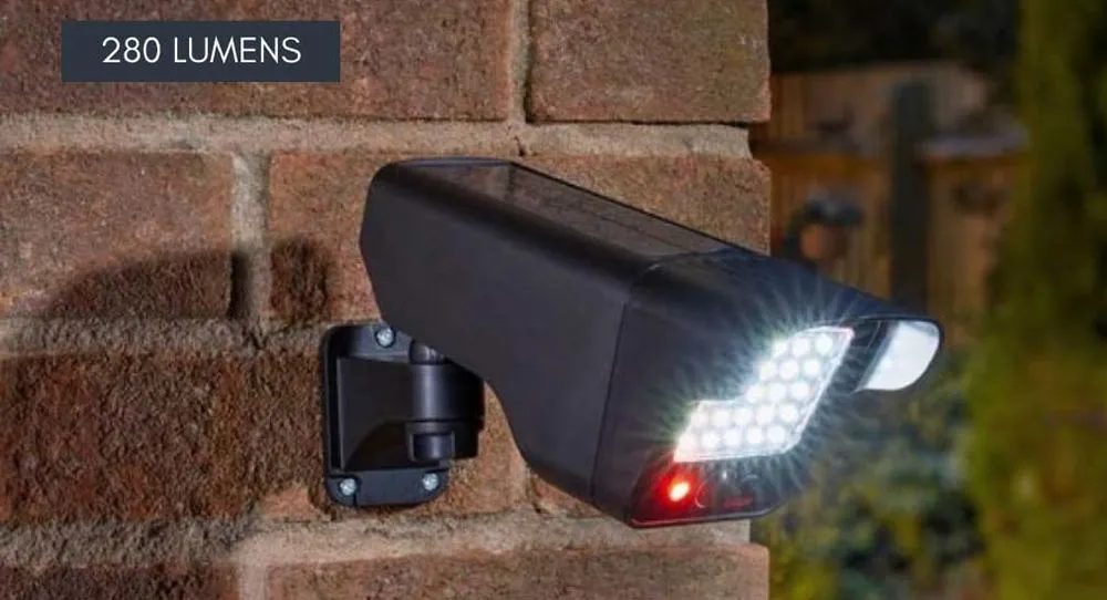 Garden Mile Dummy CCTV Camera Outdoor In Black