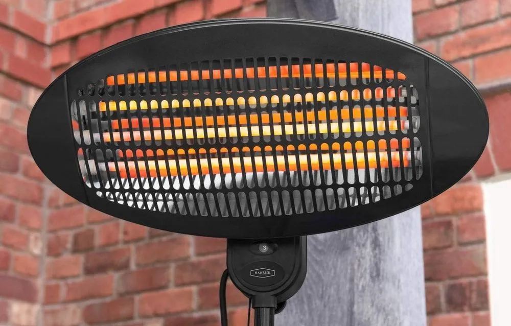 HARRIER 2000w Standing Patio Heater In Black
