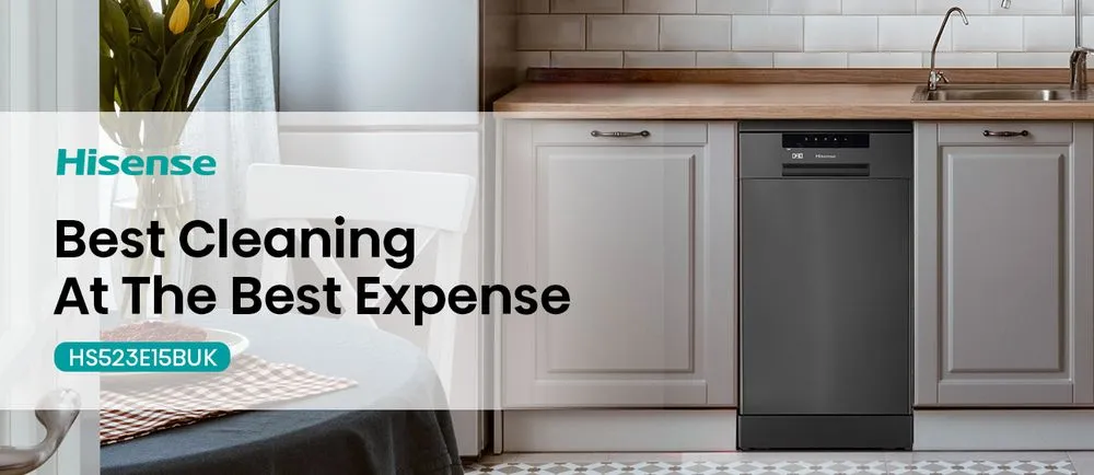Narrow Hisense HS523E15BUK Dishwasher