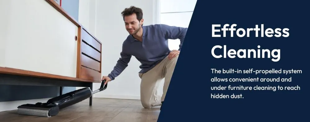 Hoover HW3 Floor Electric Mop Under Sofa