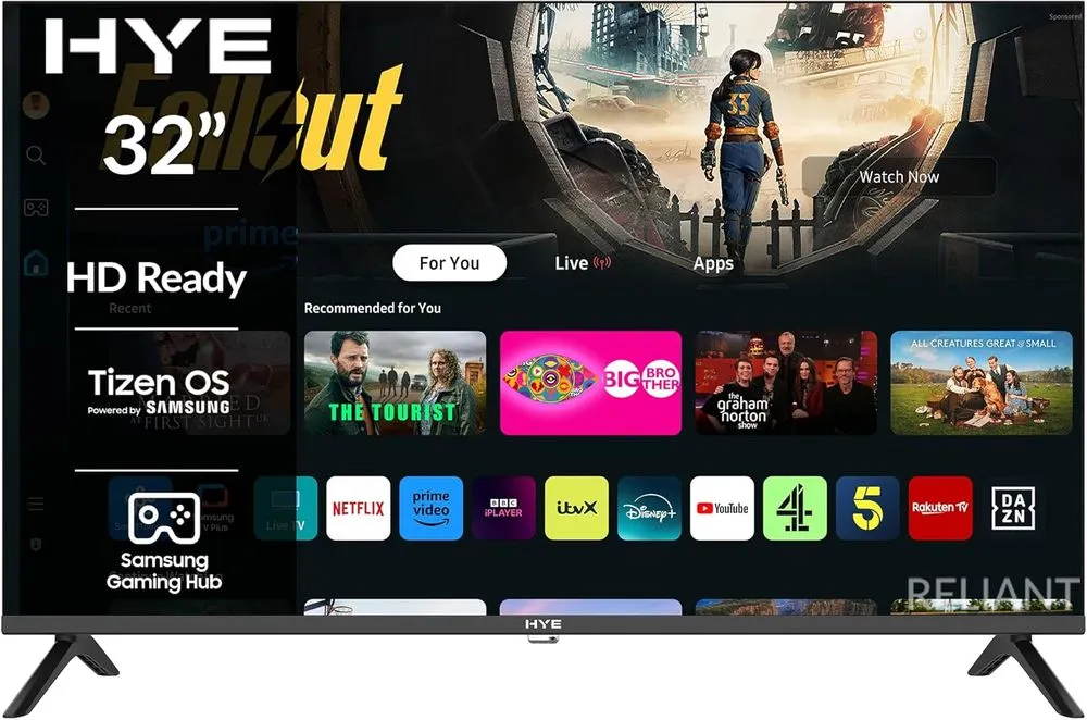 HYE Smart TV 32" Screen Size HD Ready