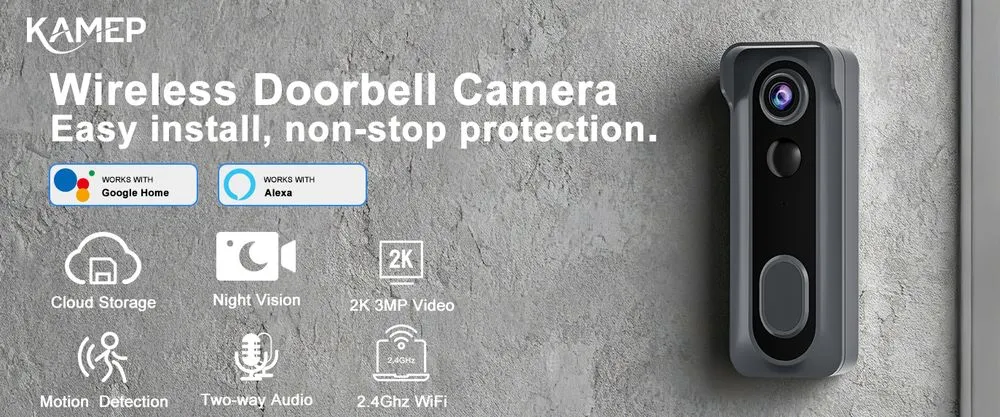 KAMEP Wireless Camera Night Vision