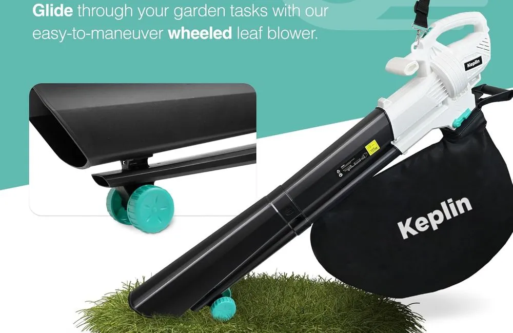Keplin Leaf Blower Garden Vacuum Wheeled