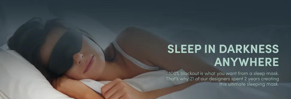 Woman Wearing Lifeblock PRO Blackout Mask