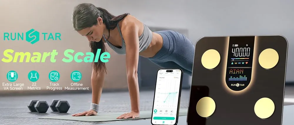 Runstar VA Scales For Body Weight With Smartphone