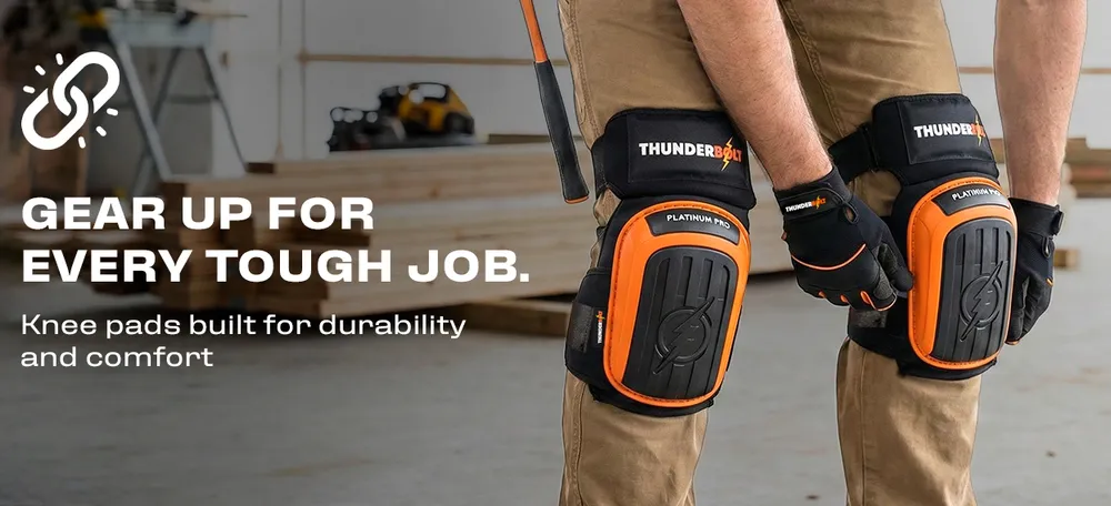 Thunderbolt Knee Pads Red & Black