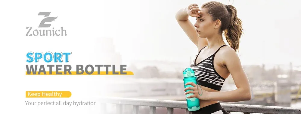 Zounich Sports Tritan Water Bottle