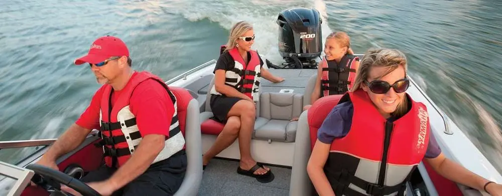 Kayak Fishing Life Vests On Boat