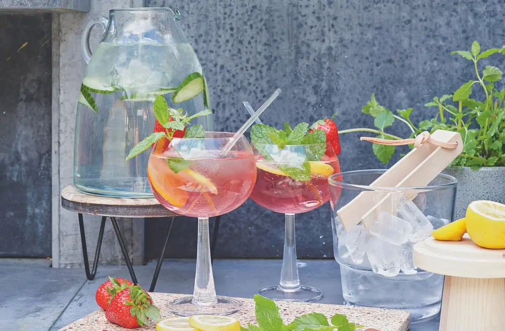 Iced Drinks Ready For Party Fun Time