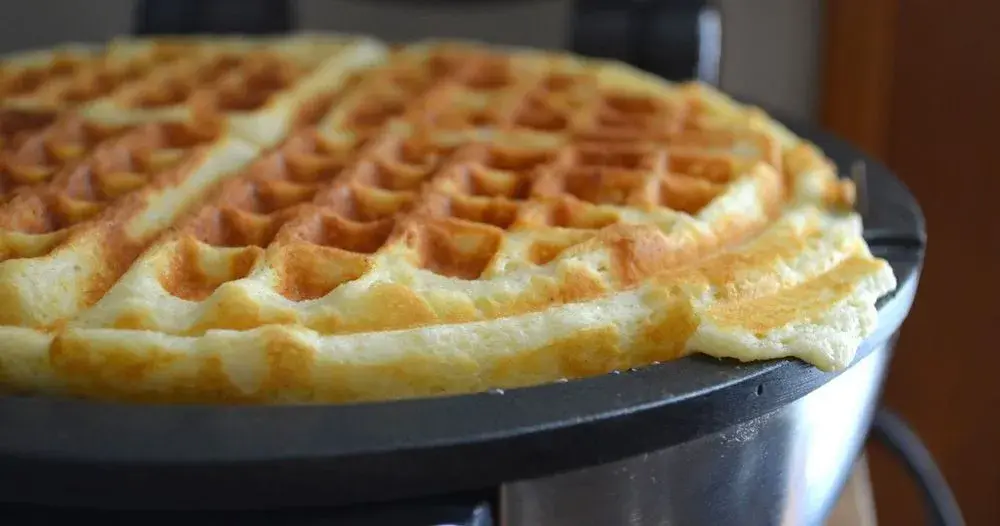 Overflow Of Waffle Mixture
