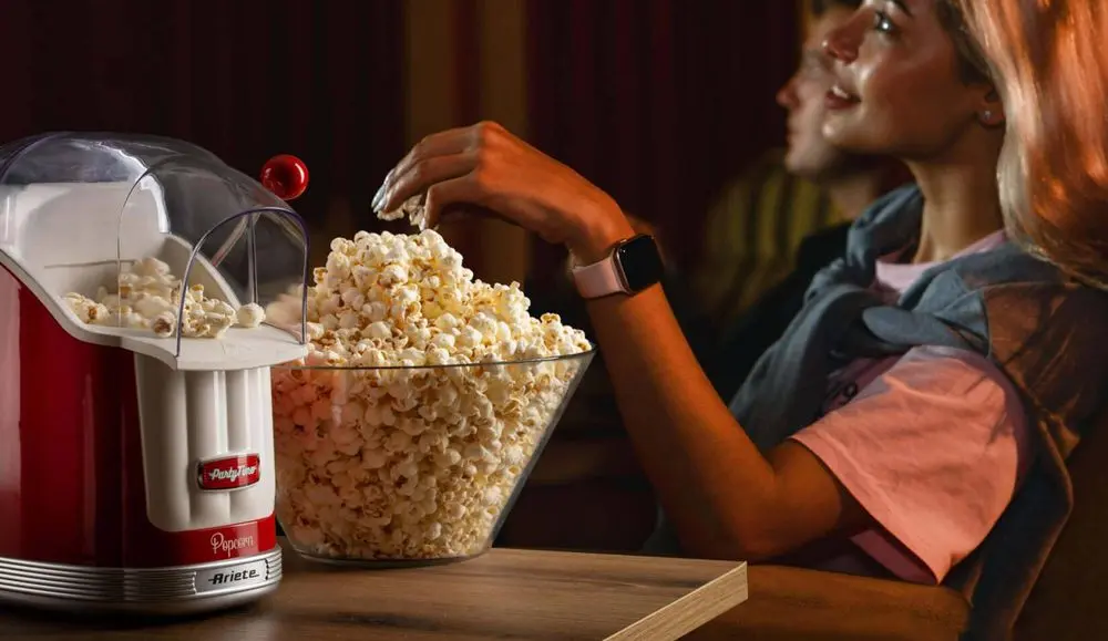 Popcorn Couple Watching TV