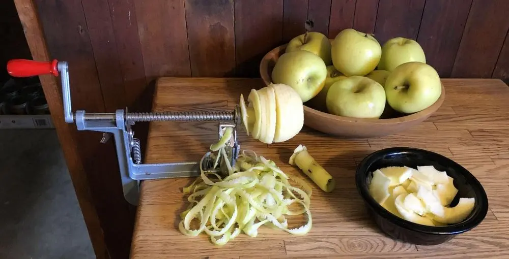 Apple Corer Slicer And Peeler In Blue