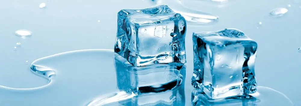 Ice Cubes In Sun Melting