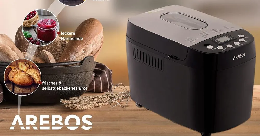 Arebos Bread Maker Timer Side View