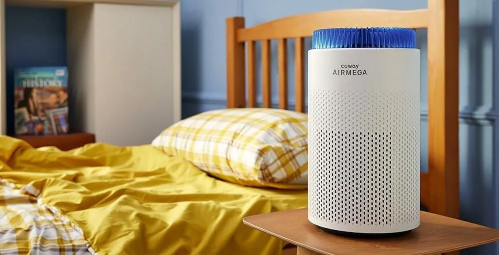 COWAY Air Purifier For Bedroom on Night Stand