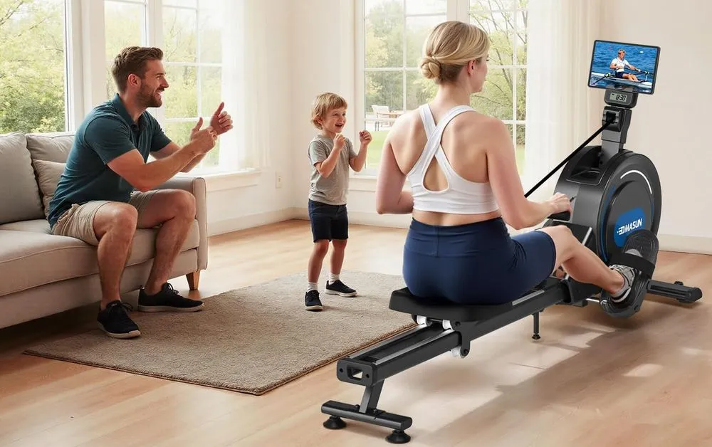 Dmasun Magnetic Gym Rowing Machine With Screen