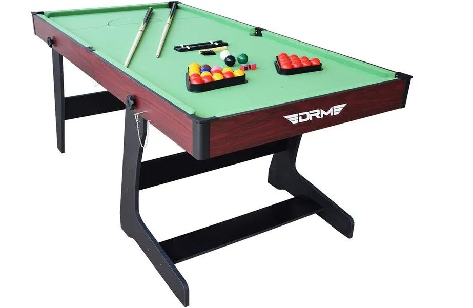 DRM 6ft Fold Pool Table With Balls