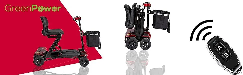 Falcon Automatic Folding Scooter Green Power