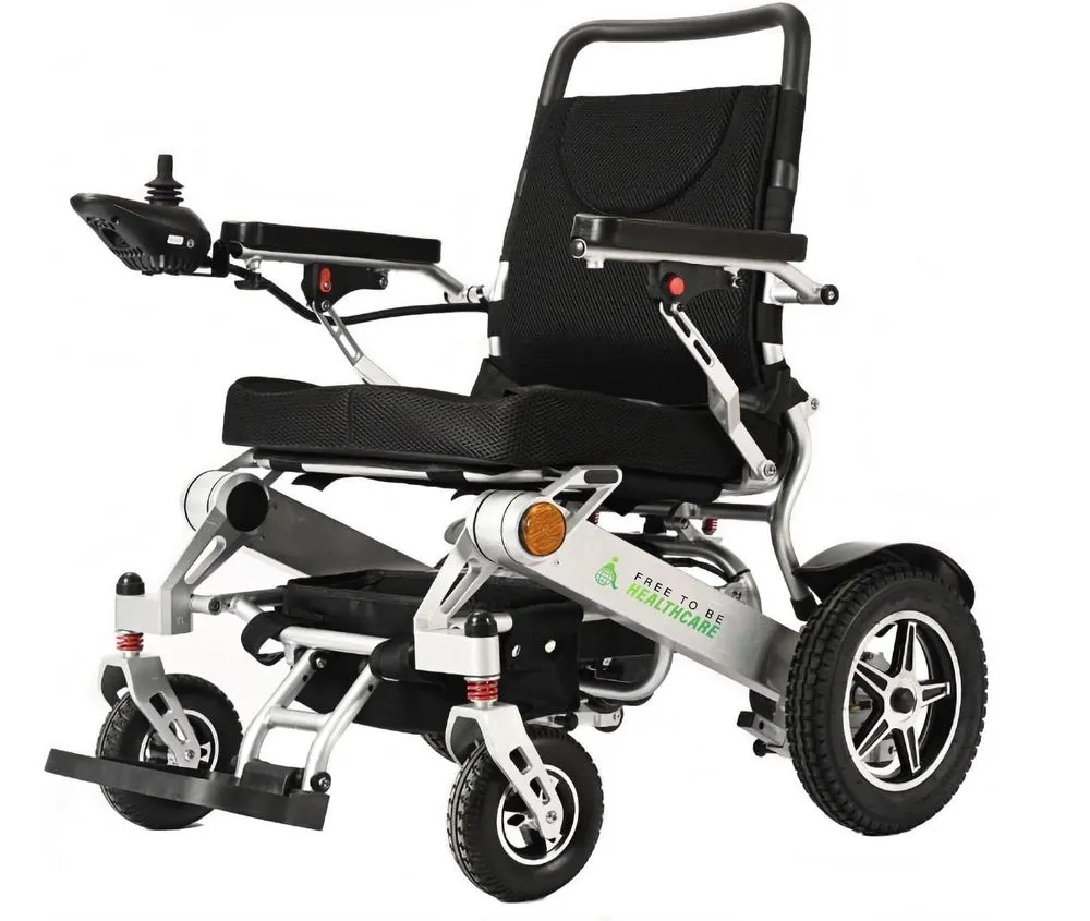 Free-To-Be Heavy-Duty Steel Electric Wheelchair