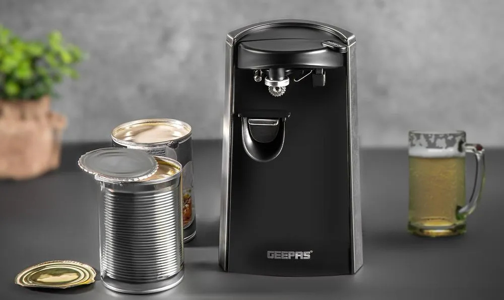 Geepas Electric Can Opener In Black