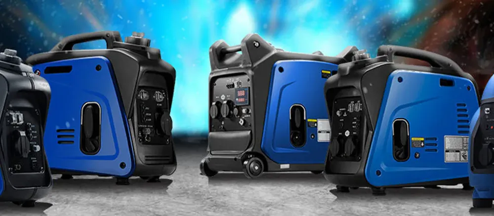 GOWE Silent 3.5 kW Camping Generators In Black & Blue