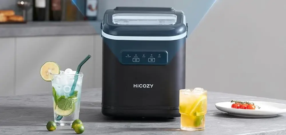 HiCozy Countertop Ice Cube Maker With Drinks