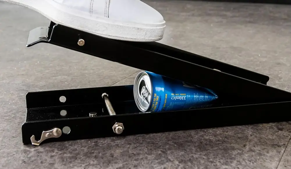 Kitchen Craft Foot Tin Can Crusher At Work