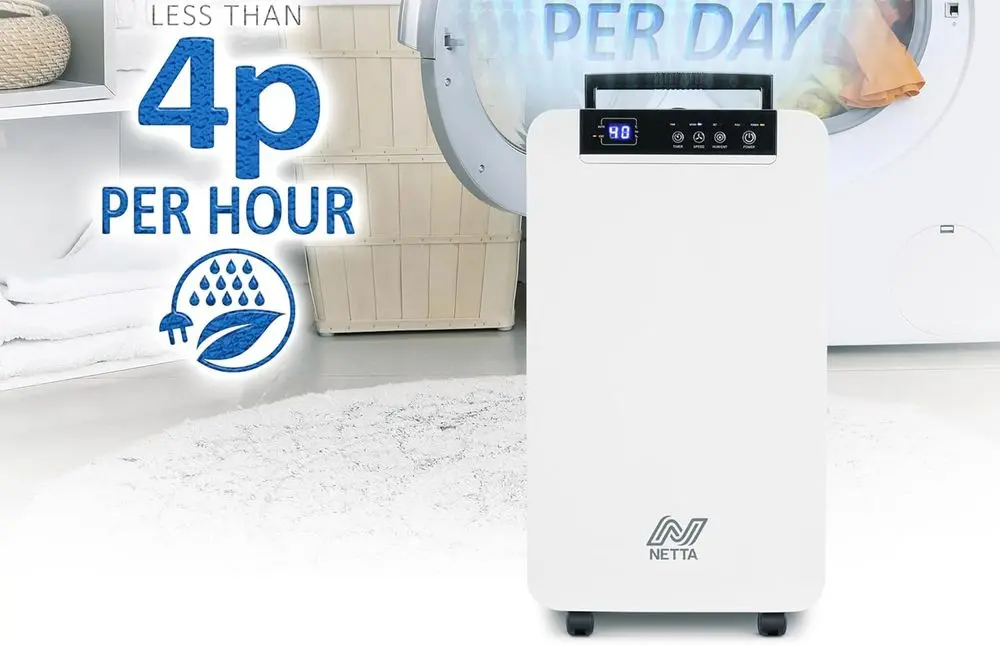 Netta Air Filter Dehumidifier Settings On LED