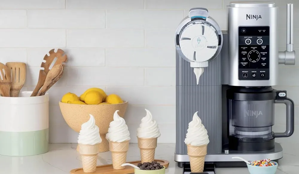 Ninja CREAMi Scoop Swirl Soft Serve In Grey