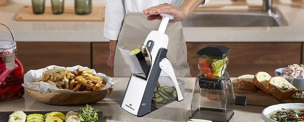 Once-For-All Safe Mandoline & Julienne Tool