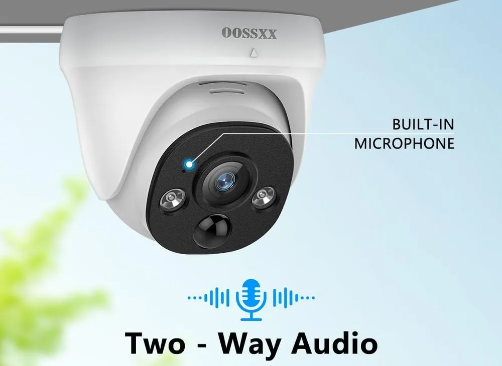 OOSSXX PIR Wide Angle CCTV Camera Outdoor