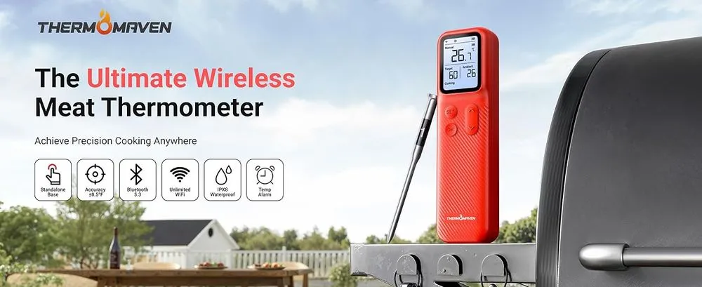 Cooking ThermoMaven Bluetooth Meat Thermometer